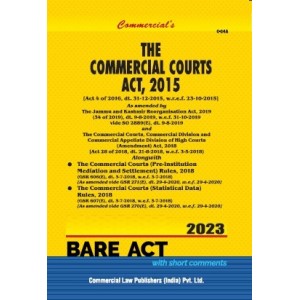 Commercial's The Commercial Courts Act, 2015 Bare Act 2023